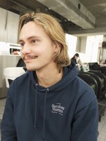 メンズレコ 渋谷(MEN'S LECO)&nbsp;ケアブリーチハイトーンメンズハイライトカラーメンズボブ