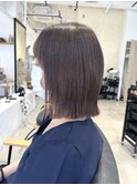 くびれヘア縮毛矯正アプリコットオレンジ夏ハイライト《用賀》