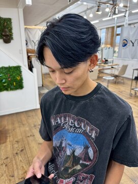 ユイマァルスロウ(YUIMARL SLOW) 20代フェザーショートメンズサロン岡山メンズショート