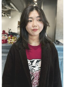 ニュアンスミディアム顔周りレイヤー