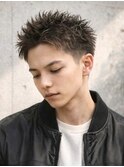 短髪ツーブロック直毛デジタルパーマ寝ぐせ