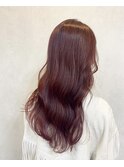 ゆるふわウェーブ×ピンクベージュ【TELA HAIR 石岡】