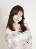 暗めカラー/韓国風/レイヤーカット/髪質改善/縮毛矯正/淵野辺