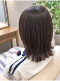 大人ナチュラル＊艶感ブラウンミディ