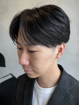 メンズココ 清澄白河店(MENS COCO) センターパート/ナチュラルセンターパート/曲がる縮毛矯正