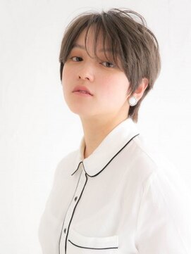 アース 郡山コスモス通り店(HAIR&MAKE EARTH) ハンサム丸みショートヘア