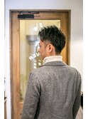 ツーブロック立ち上げショート