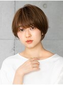 カジュアルフェミニンな小顔ショート＃ショートパーマ