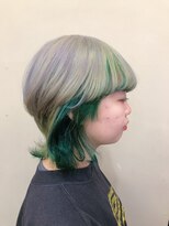 ラフ 原宿(L.a.a.g.f harajuku)&nbsp;イエローグリーンmixカラー デザインカラー@原宿