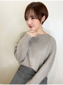 【山田】シースルー前髪小顔ひし形ショート