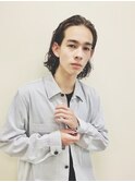 メンズセンターパート　メンズヘア　メンズパーマ