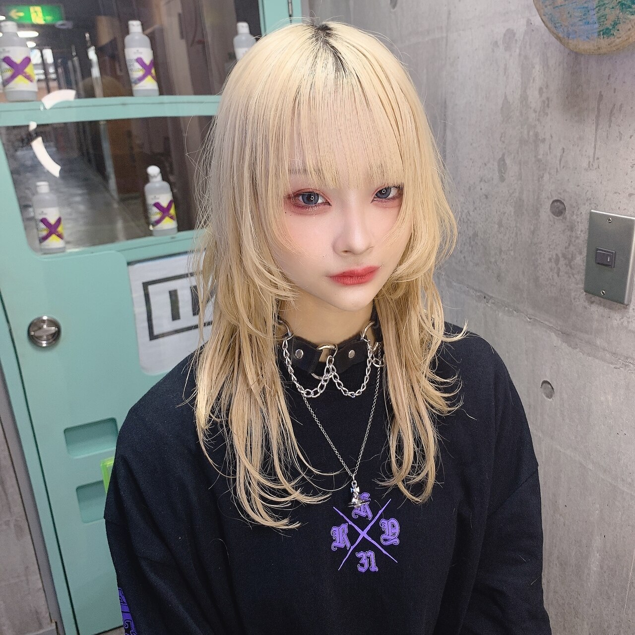 ロングウルフ×ホワイトベージュ:L172316621|インク 渋谷(INK ロングウルフ×ホワイトベージュ:L172316621|インク 渋谷(INK