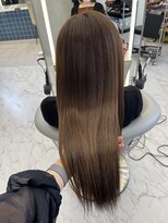 ロンドルーチェ 心斎橋(Lond luce)&nbsp;ダークアッシュ/ミディアムレイヤーカット［髪質改善/縮毛矯正］