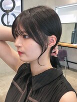 アイティーバイアルバム 北千住店(IT by ALBUM)&nbsp;顔回りカール_ショコラアッシュヘルシースタイル_ba410031