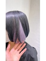 アジールヘア 池袋東口店(agir hair)&nbsp;ペールカラーパープルホワイト大人かわいい池袋サンシャイン通り