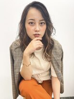 アンリ(Anli) 【Anli☆岩瀬萌】かきあげヘア インナーカラー ミルクティー