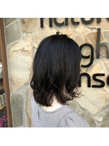 ナチュラルハイセンス 本店(natural high sense) ミディアムパーマ×黒髪　似合わせカット/町屋駅