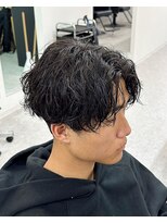 ブライト(BRIGHT)&nbsp;［BRIGHT］センターパート×波巻きパーマ［静岡/メンズ/静岡駅］