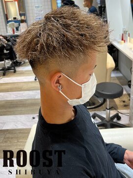 ルースト 渋谷店(ROOST) ショートアップバンク×ツイスト×ブラウンハイライト