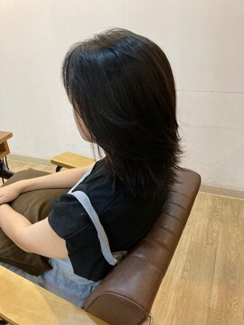 グランバイ アトリエドングリ(Grand × AtlierDonguri) お客様髪質改善データ1307（つやカット→ラフカット）