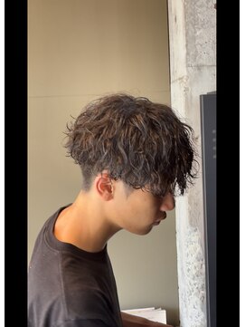 オーバー(OVER) #波巻きパーマ#メンズパーマ#下関美容室#下関メンズ