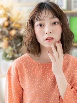 カバーヘア ブリス 北浦和(COVER HAIR bliss) グレーベージュニュアンスパーマ抜け感ロブc5北浦和20代30代40代