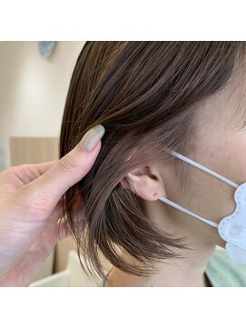 アッシュ 北千住店(Ash) 【インナーカラー】ピンクベージュカラー