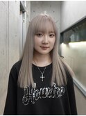 ホワイトブロンド/メルティーカラー/ワイドバング(表参道駅)