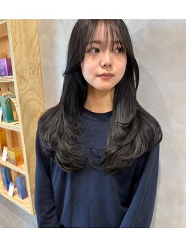 ハウリーヘアアンドスパ(HAURY hair&spa) レイヤー/シアーラベンダー/髪質改善/縮毛矯正/くびれヘア
