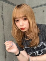 ノイ(noi)&nbsp;顔周りレイヤーカットグレージュカラーくびれボブベージュカラー