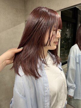 ネアー 新潟(NEER) アプリコットオレンジ/くびれヘア/ウェーブショート［新潟]