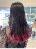 裾カラー×レッド