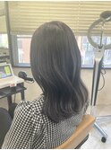 透明感カラー暗めグレーアッシュ【上野】