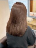 〇チョコレートブラウン ブリーチなし 透明感カラー 