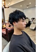 マッシュショート×ニュアンスパーマ