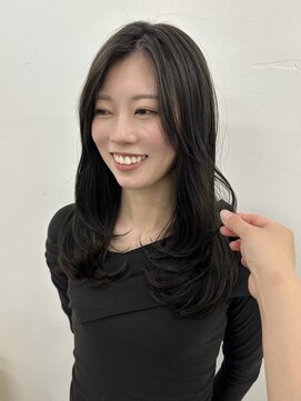 美髪再生縮毛矯正×顔周りレイヤー