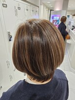 アッシュ 二俣川南口店(Ash)&nbsp;◆メリハリショートスタイル/ハイライトデザイン/白髪ぼかし