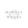 ミモザワークス ヘアアレンジ/ブリーチ/ミルクティー/ショートボブ/レイヤーカットのお店ロゴ