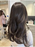 ダークブルーショコラカラー赤みのないブラウンが2026年人気