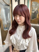 ラグーン 原宿 表参道(LAGOON) ブリーチなしダブルカラー大人ガーリーミディアムレイヤー
