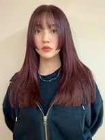 カシェ ナカザキ(CACHE NAKAZAKI) 姫カット/ダブルカラー/ボルドーカラー