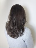 ロング×アッシュベージュ