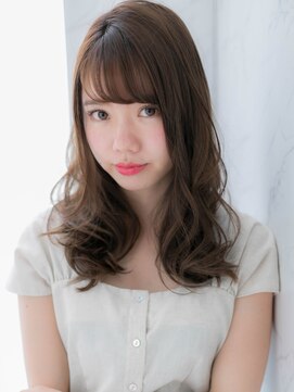 ローレン(LOREN) *LOREN*小顔シースルーバング無造作カール愛されセミディ