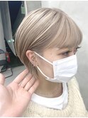 ※【SUN】ホワイトベージュショート