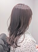 ピンクベージュ×ヨシンモリ×透明感カラー