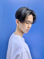 ノラ シブヤ(NORA)&nbsp;センターパート　メンズハイライト　メンズセンターパート