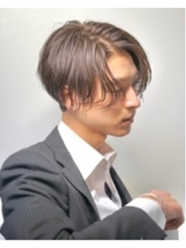 ゴールド 京都(GOALD) ナチュラルセンターパート 髪質改善前下がり韓国韓流メンズ