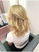【ヘアセット】ハーフアップ×ライトアレンジ