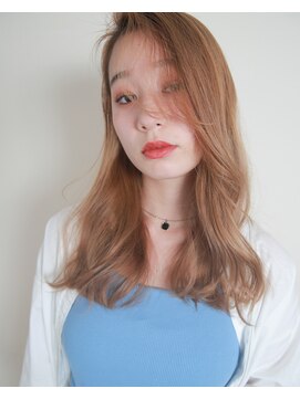 グロウバイニューヨークニューヨーク(Grow by NYNY) 【打越】ウェーブ×セミロング×ベージュ