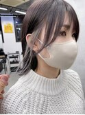 インナーカラーショコラアッシュヘルシースタイル波巻きぎゃう